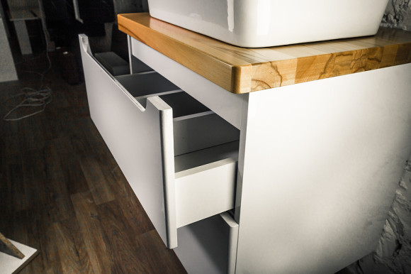 Столешница под раковину Jorno Wood 80 Wood.06.80/LW Светлое дерево Столешница под раковину Jorno Wood 80 Wood.06.80/LW Светлое дерево