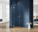 Душевой уголок New Trendy Avexa Gold 120х80 L EXK-1766 профиль Брашированное золото стекло прозрачное