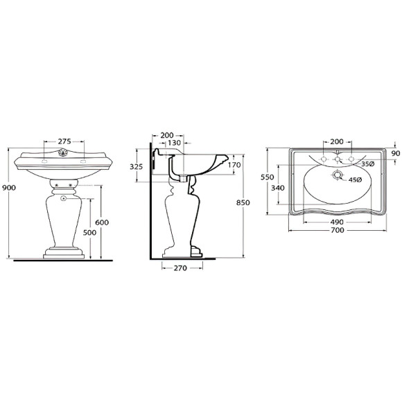 Раковина Migliore Impero 70 20787 Белая Раковина Migliore Impero 70 20787 Белая