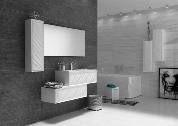 Тумба Marka One Glace 100П У73576 подвесная Белая глянцевая