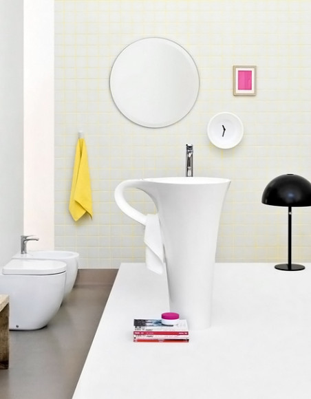 Раковина Artceram Cup 70 OSL004 01 00 Белая Раковина Artceram Cup 70 OSL004 01 00 Белая