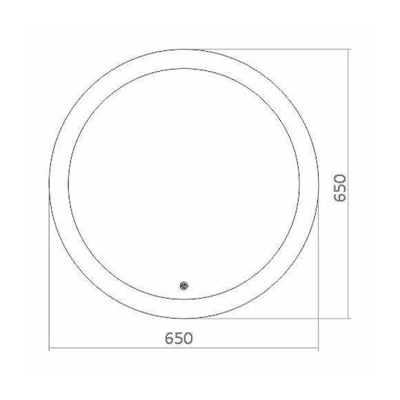 Зеркало Azario Перла 65 ФР-1534 с подсветкой с сенсорным выключателем Зеркало Azario Перла 65 ФР-1534 с подсветкой с сенсорным выключателем