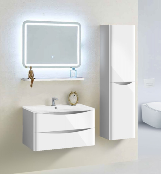 Тумба под раковину Vincea Roberta VMC-1R800LW подвесная L.White Тумба под раковину Vincea Roberta VMC-1R800LW подвесная L.White