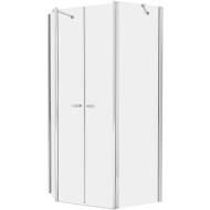 Душевой уголок New Trendy New Soleo Chrome 100х80 K-0611 профиль Хром стекло прозрачное