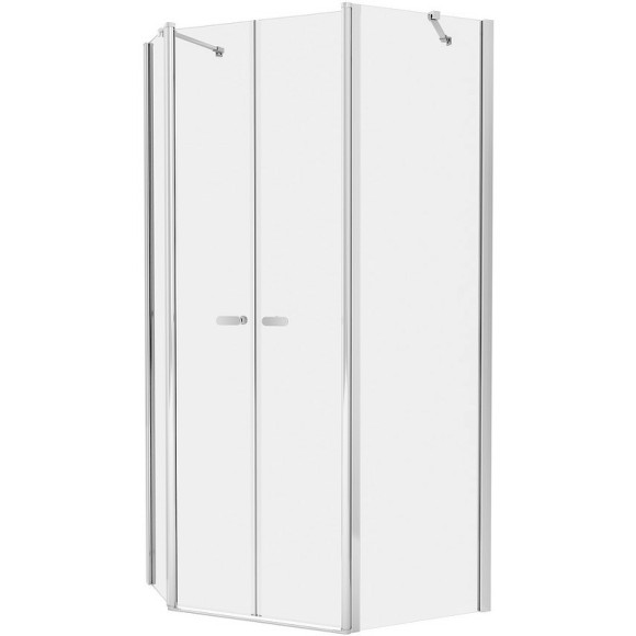 Душевой уголок New Trendy New Soleo Chrome 100х80 K-0611 профиль Хром стекло прозрачное