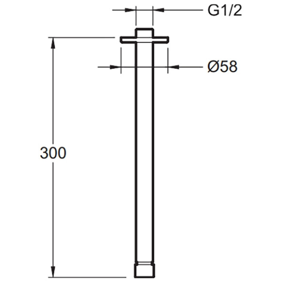 Кронштейн для верхнего душа Jacob Delafon E10043-CP Хром Кронштейн для верхнего душа Jacob Delafon E10043-CP Хром