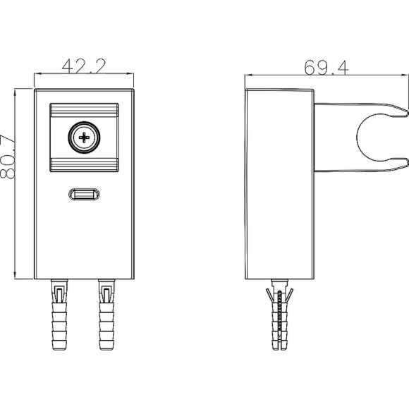 Держатель ручного душа Swedbe Calypso 5043 Хром Держатель ручного душа Swedbe Calypso 5043 Хром