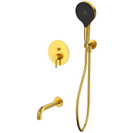 Смеситель для ванны Whitecross Y brushed gold YSET06TOPGLB Брашированное золото