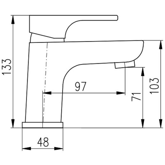 Смеситель для раковины Rav Slezak Yukon YU126.5CMAT Черный матовый Смеситель для раковины Rav Slezak Yukon YU126.5CMAT Черный матовый