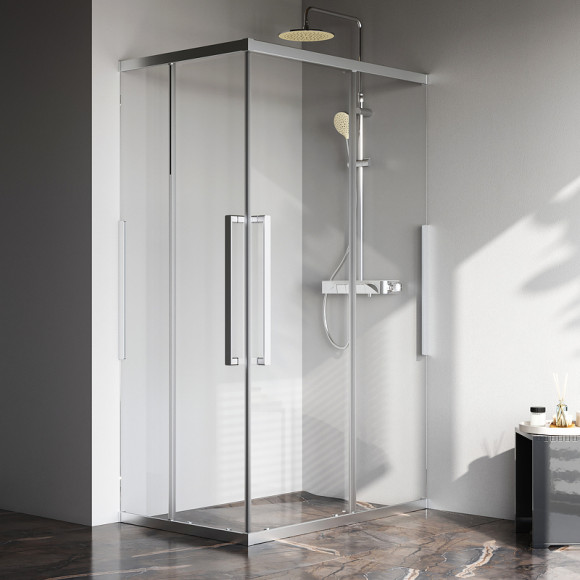 Душевой уголок AM.PM Func 120x80 W84G-403-12080-MТ профиль Хром матовый стекло прозрачное Душевой уголок AM.PM Func 120x80 W84G-403-12080-MТ профиль Хром матовый стекло прозрачное