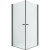 Душевой уголок New Trendy New Soleo Black 2D 90х100 D-0231A/D-0232A профиль Черный стекло прозрачное