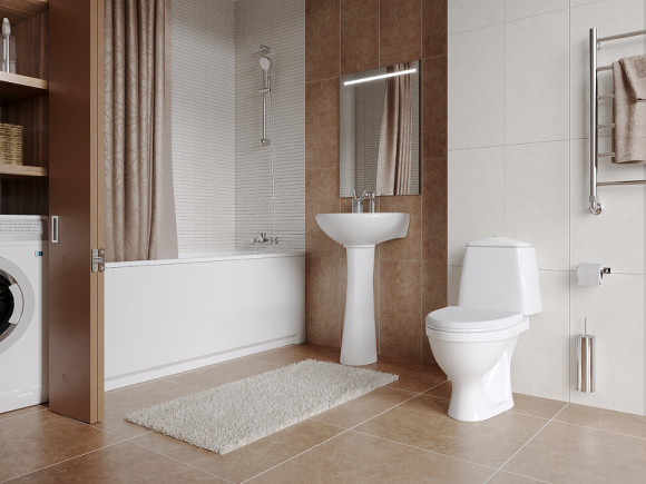 Унитаз компакт Santeri Соната 1.P201.2.S00.00B.F с бачком и сиденьем Унитаз компакт Santeri Соната 1.P201.2.S00.00B.F с бачком и сиденьем