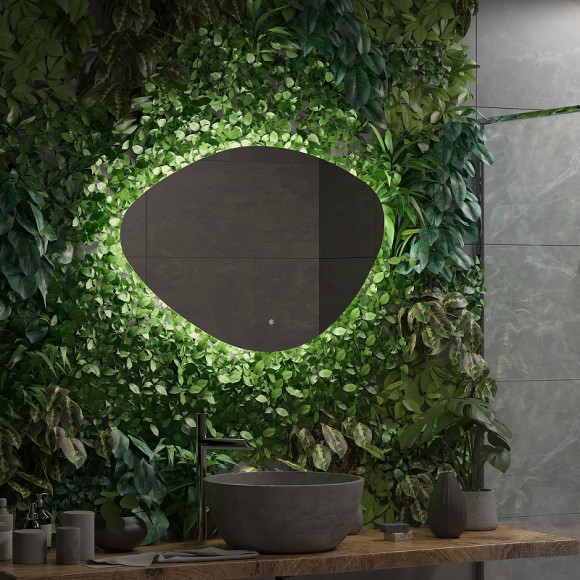 Зеркало Континент Alma 1000х700 ЗЛП614 с подсветкой с сенсорным выключателем