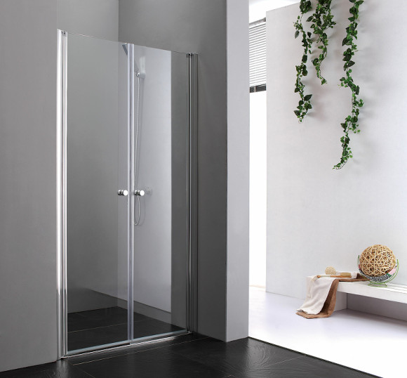 Душевая дверь Cezares Elena 115 ELENA-W-B-2-115-C-Cr профиль Хром стекло прозрачное