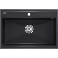 Кухонная мойка Paulmark Stepia 80 PM117551-BLM Черный металлик
