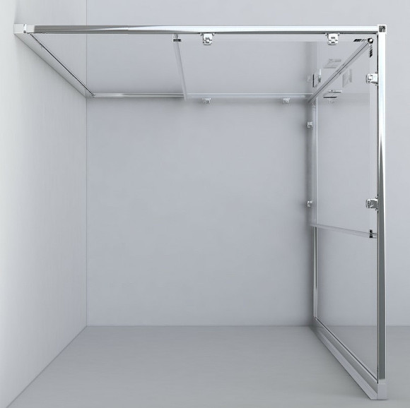 Душевой уголок Vincea Garda VSS-1G900CHB 90x90 профиль Черный стекло шиншилла Душевой уголок Vincea Garda VSS-1G900CHB 90x90 профиль Черный стекло шиншилла