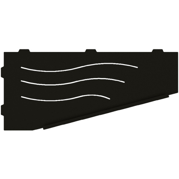 Металлическая полка RGW MT-11B R 49279911-04R угловая Черная