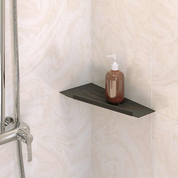 Металлическая полка RGW MT-11B R 49279911-04R угловая Черная