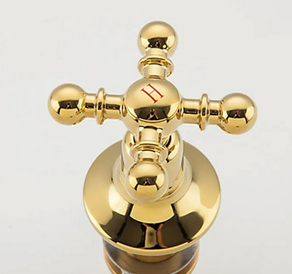 Смеситель на борт ванны Gappo G89-6 G1189-6 Золото