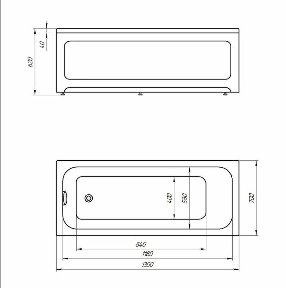 Акриловая ванна Aquatek Eco-friendly Мия 130x70 MIY130-0000001 без панелей, каркаса и слив-перелива Акриловая ванна Aquatek Eco-friendly Мия 130x70 MIY130-0000001 без панелей, каркаса и слив-перелива