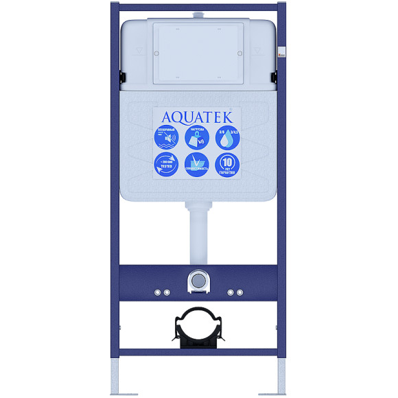 Комплект унитаза с инсталляцией Aquatek Set Aquatek Европа-KKI2 с сиденьем Микролифт Комплект унитаза с инсталляцией Aquatek Set Aquatek Европа-KKI2 с сиденьем Микролифт