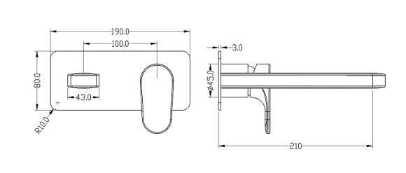Смеситель для раковины Boheme Spectre 455-BR Бронза