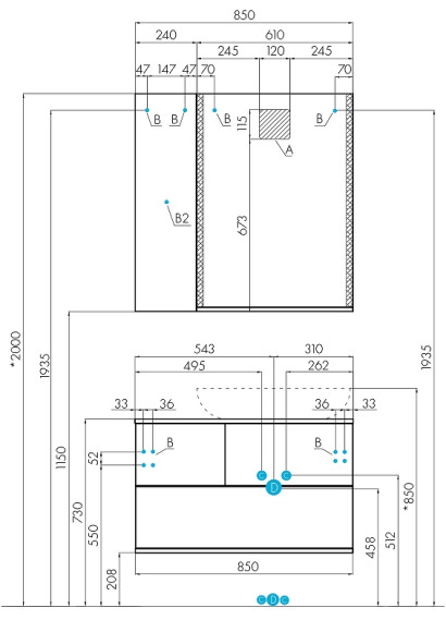 Зеркало Aquaton Терра 61 1A247302TEDY0 с подсветкой Дуб кантри