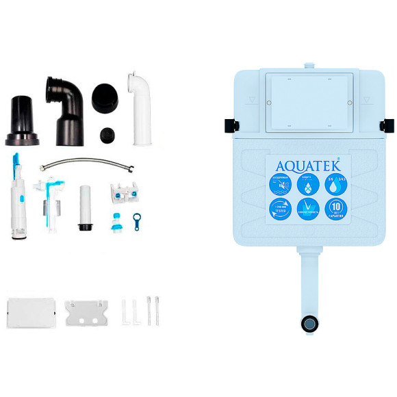 Комплект унитаза со смывным бачком Aquatek Set BW Aquatek Либра N-030 3в1 с сиденьем Микролифт и Белой глянцевой клавишей смыва Комплект унитаза со смывным бачком Aquatek Set BW Aquatek Либра N-030 3в1 с сиденьем Микролифт и Белой глянцевой клавишей смыва