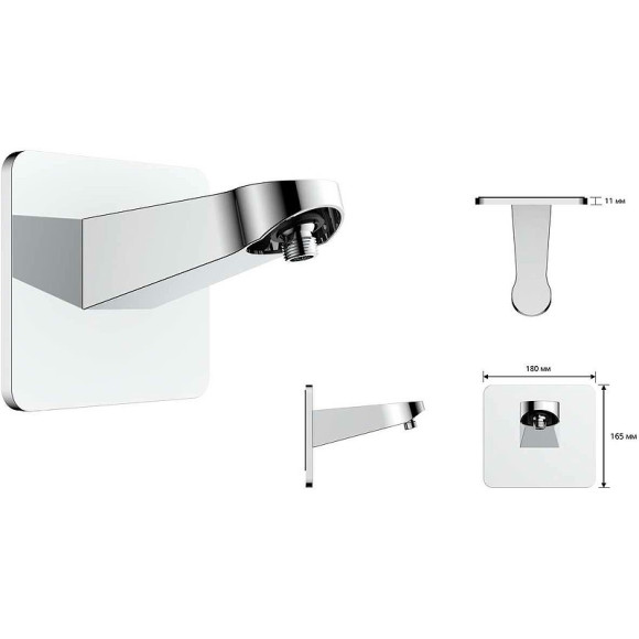 Верхний душ Vincea Inspire VSHD-3I4CGM Вороненая сталь Верхний душ Vincea Inspire VSHD-3I4CGM Вороненая сталь