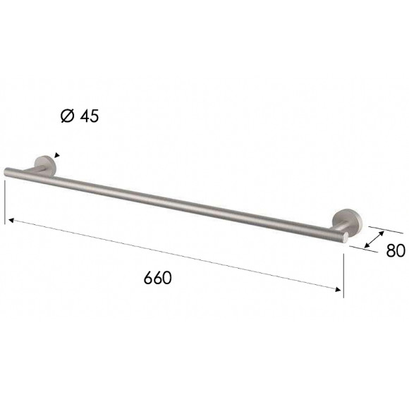 Полотенцедержатель Remer X-Style Inox SSXI30 Нержавеющая сталь