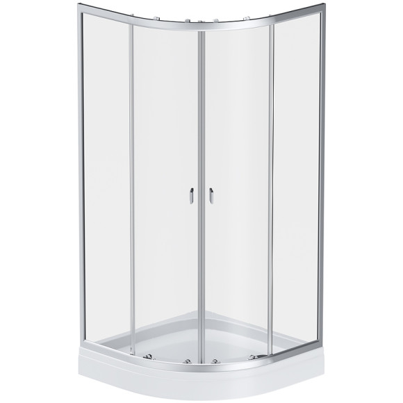 Душевой уголок AM.PM X-Joy Twin Slide 90х90 W88E-205-090MT64 профиль Хром матовый стекло прозрачное