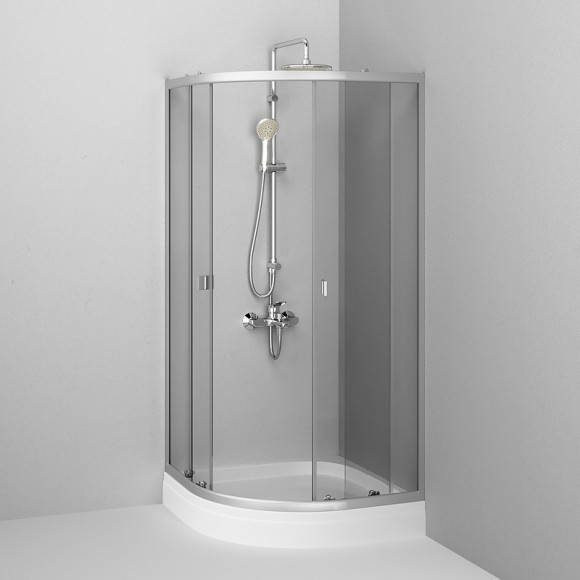 Душевой уголок AM.PM X-Joy Twin Slide 90х90 W88E-205-090MT64 профиль Хром матовый стекло прозрачное Душевой уголок AM.PM X-Joy Twin Slide 90х90 W88E-205-090MT64 профиль Хром матовый стекло прозрачное