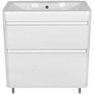 Тумба под раковину Style Line Атлантика Люкс Plus 80 СС-00000604 Белая Тумба под раковину Style Line Атлантика Люкс Plus 80 СС-00000604 Белая