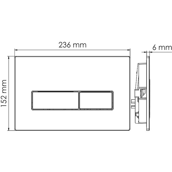 Инсталляция WasserKRAFT Aller 10TLT.010.ME.WM03 для унитаза с Белой матовой клавишей смыва Инсталляция WasserKRAFT Aller 10TLT.010.ME.WM03 для унитаза с Белой матовой клавишей смыва