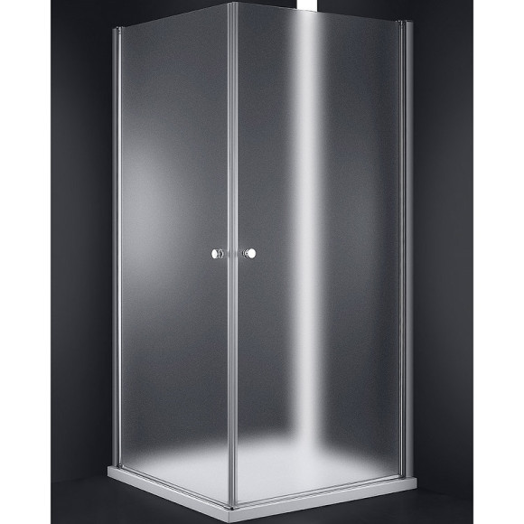 Душевой уголок Cezares Elena 90x90 ELENA-W-A-2-90-P-Cr профиль Хром стекло текстурное