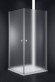 Душевой уголок Cezares Elena 90x90 ELENA-W-A-2-90-P-Cr профиль Хром стекло текстурное