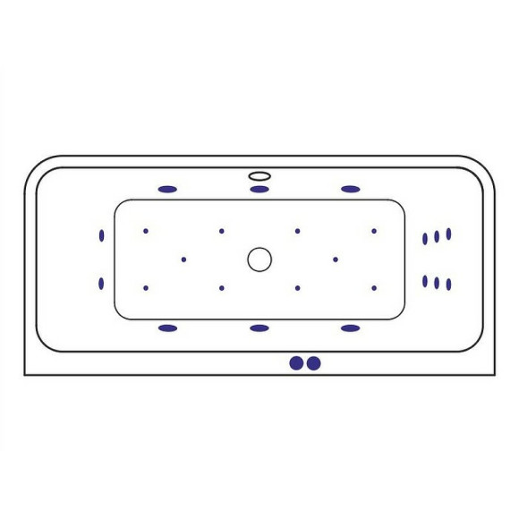 Акриловая ванна Excellent Arana 180x85 WAEX.ARA18.ULTRA.CR с гидромассажем Акриловая ванна Excellent Arana 180x85 WAEX.ARA18.ULTRA.CR с гидромассажем