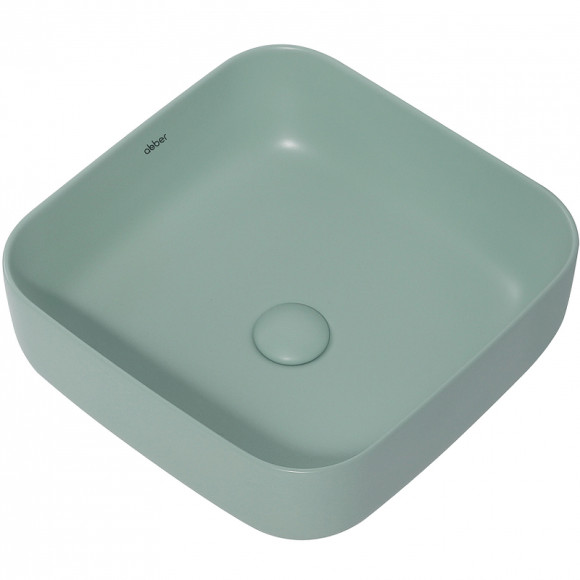 Раковина-чаша Abber Rechteck 39 AC2211MCG Светло-зеленая матовая Раковина-чаша Abber Rechteck 39 AC2211MCG Светло-зеленая матовая