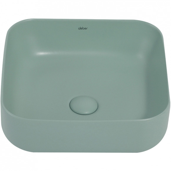 Раковина-чаша Abber Rechteck 39 AC2211MCG Светло-зеленая матовая Раковина-чаша Abber Rechteck 39 AC2211MCG Светло-зеленая матовая