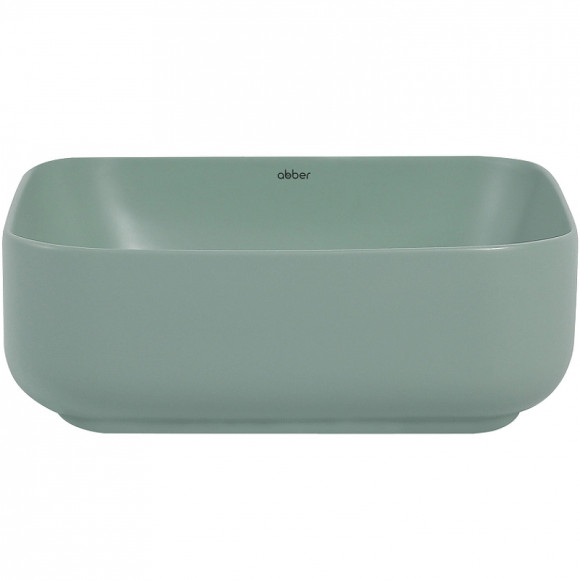 Раковина-чаша Abber Rechteck 39 AC2211MCG Светло-зеленая матовая Раковина-чаша Abber Rechteck 39 AC2211MCG Светло-зеленая матовая