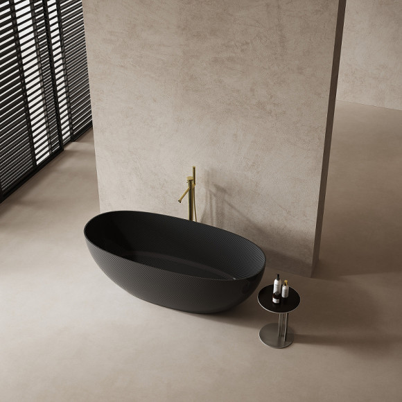 Карбоновая ванна Abber Karbon 170x75 AK9001-1.7 Черная без гидромассажа Карбоновая ванна Abber Karbon 170x75 AK9001-1.7 Черная без гидромассажа