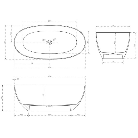 Карбоновая ванна Abber Karbon 170x75 AK9001-1.7 Черная без гидромассажа Карбоновая ванна Abber Karbon 170x75 AK9001-1.7 Черная без гидромассажа