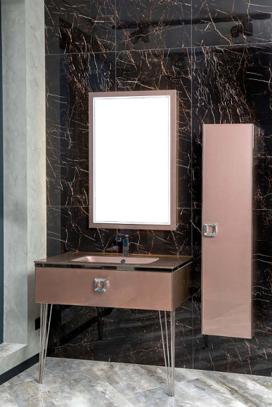 Тумба под раковину Boheme Armadi Art Lucido 80 770-080-PU подвесная Лиловая