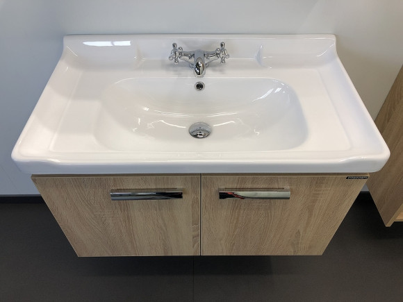 Тумба с раковиной Comforty Рига 80 00004139026 подвесная Дуб сонома Тумба с раковиной Comforty Рига 80 00004139026 подвесная Дуб сонома