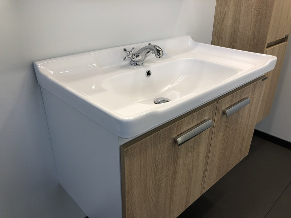 Тумба с раковиной Comforty Рига 80 00004139026 подвесная Дуб сонома Тумба с раковиной Comforty Рига 80 00004139026 подвесная Дуб сонома