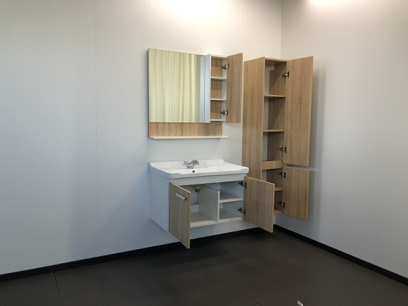 Тумба с раковиной Comforty Рига 80 00004139026 подвесная Дуб сонома Тумба с раковиной Comforty Рига 80 00004139026 подвесная Дуб сонома