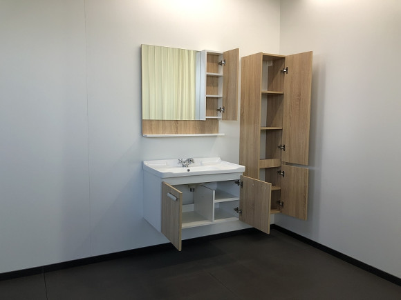 Тумба с раковиной Comforty Рига 80 00004139026 подвесная Дуб сонома Тумба с раковиной Comforty Рига 80 00004139026 подвесная Дуб сонома