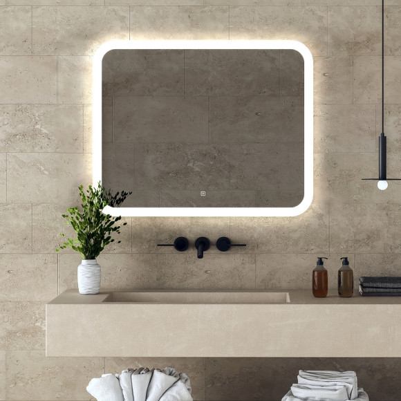 Зеркало Abber See 100 AG6109SL-1.0 с подсветкой с сенсорным выключателем и диммером