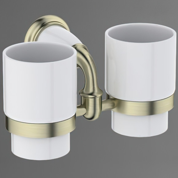 Стакан для зубных щеток Art&Max Bianchi AM-E-2602-D-Br двойной Бронза Стакан для зубных щеток Art&Max Bianchi AM-E-2602-D-Br двойной Бронза