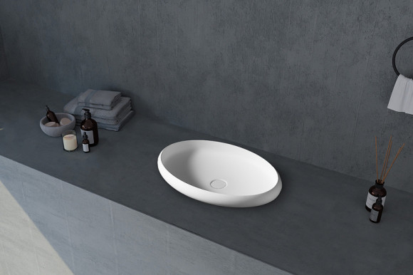 Раковина-чаша Abber Stein 60 AS2614 Белая матовая Раковина-чаша Abber Stein 60 AS2614 Белая матовая